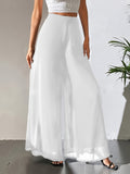Women's Wide Leg Pants Casual Elastic Waist Lightweight Loose Long Pants for Women All Seasons Comfortable Fit Multiple Colors S-XXL