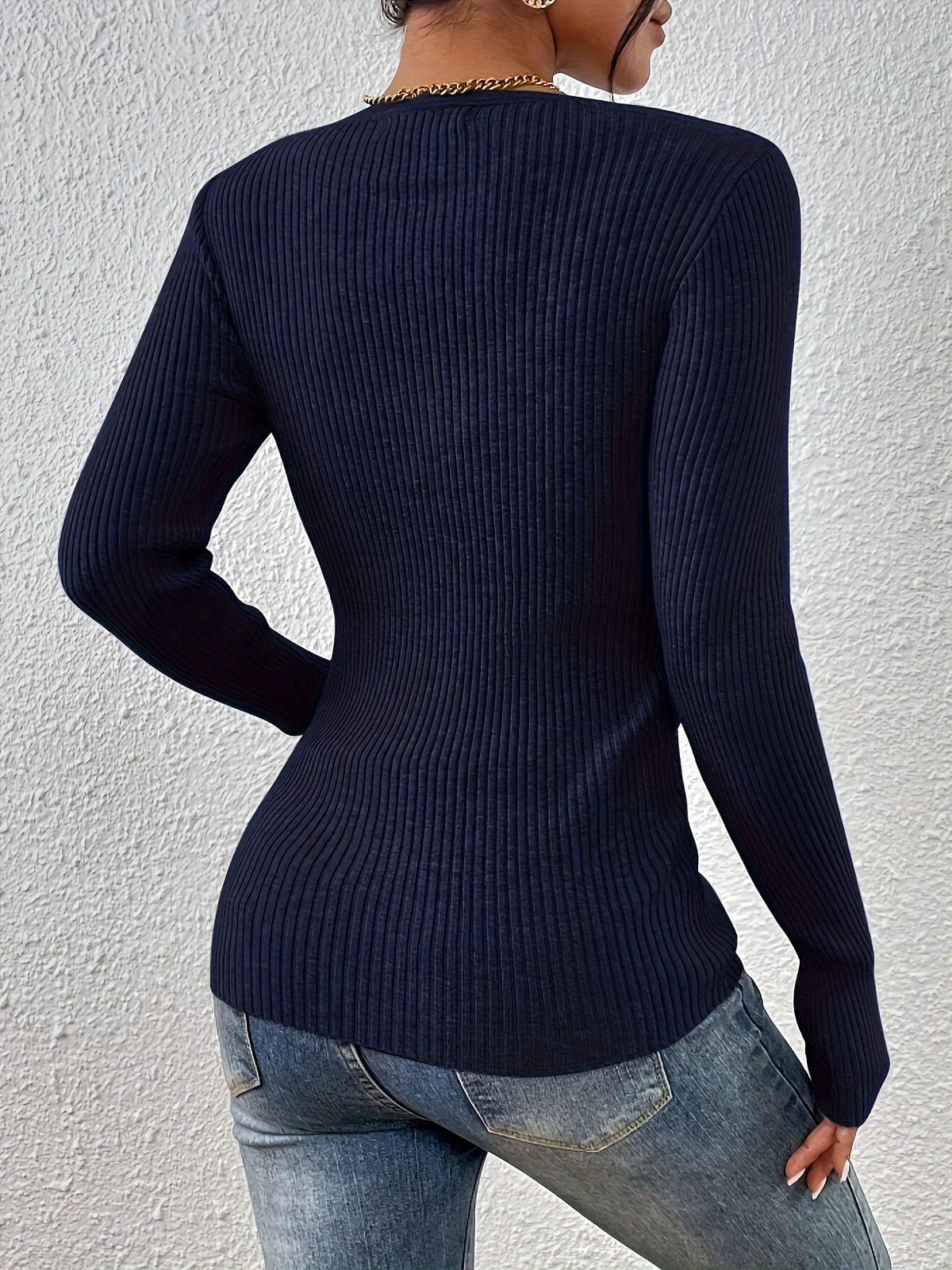 Women's Front Button Ribbed Cardigan Sweater - Elegant Long Sleeve Fitted Knit Coat for Autumn Winter | Multiple Colors XS-XL