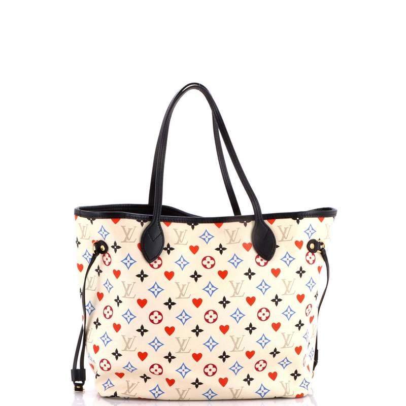 Louis Vuitton Neverfull NM Tote MM - Limited Edition Game On Multicolor Monogram | Excellent Pre-Owned Condition | Gold Hardware, Black Microfiber Interior | Authenticated Luxury Handbag