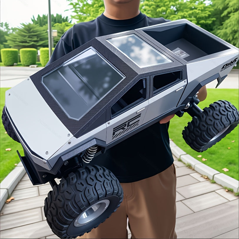 RC Monster Truck 1:14 1:18 Scale 2.4GHz 4WD Off-Road Remote Control Car with LED Lights Smoke Spray Effect Realistic Sound Metal Body Big Wheels for Kids Adults