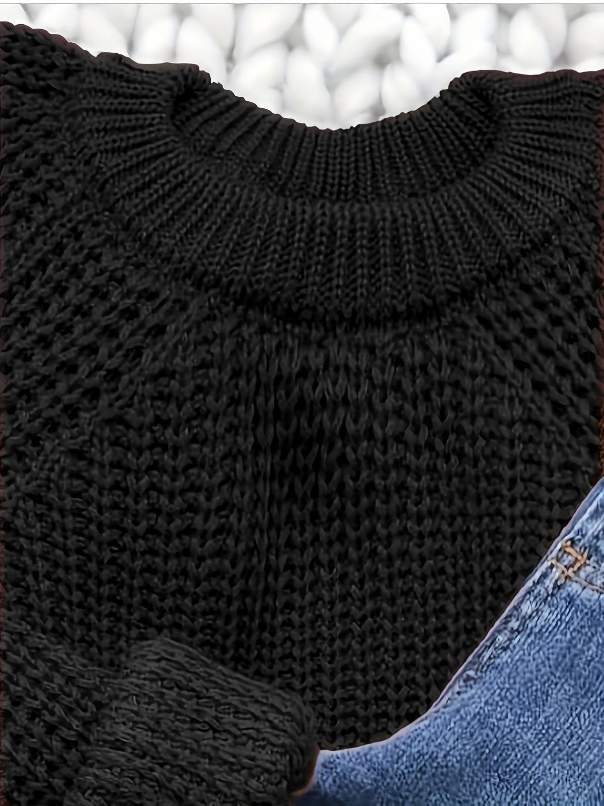 Women's Oversized Pullover Sweater – Soft Round Neck Long Sleeve Loose Fit Knit Sweater, Cozy Solid Color Fall Winter Top, Casual Commute Blouse, Sizes S-XL, Burgundy Black Navy Coffee