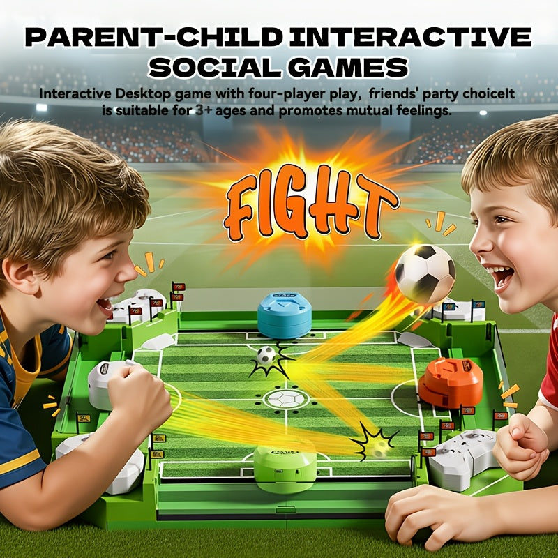 Tabletop Foosball Table Game for Kids Teens Adults 2 to 4 Player Portable Mini Table Soccer with 2 Balls Family Game Night Fun Competitive Indoor Activity