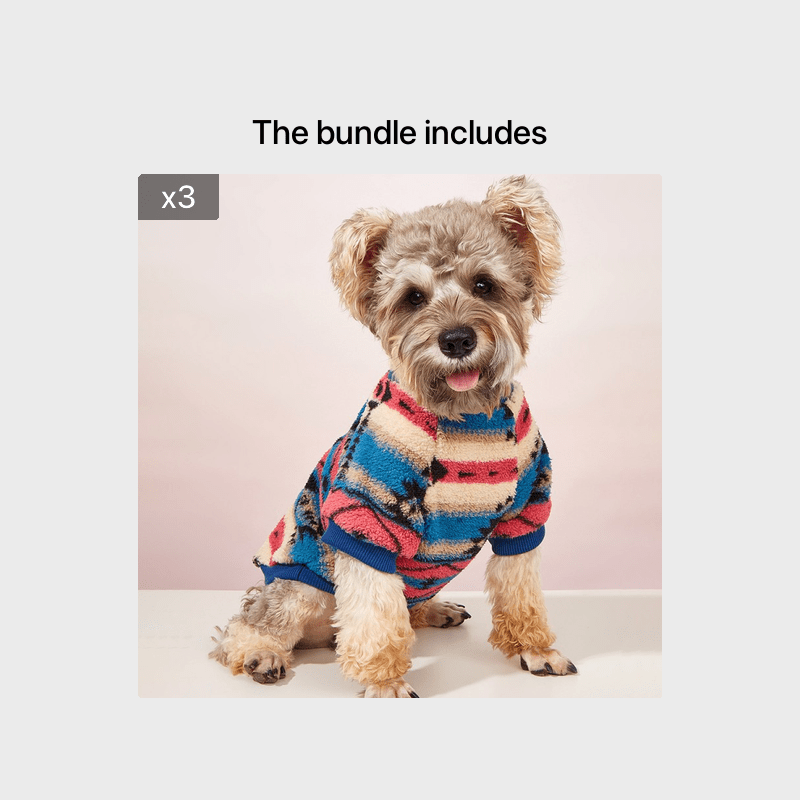Floral Print Dog Sweater Warm Cozy Knit Pet Pullover for Small and Medium Dogs Cold Weather Dog Apparel Stylish Fall Winter Dog Clothes