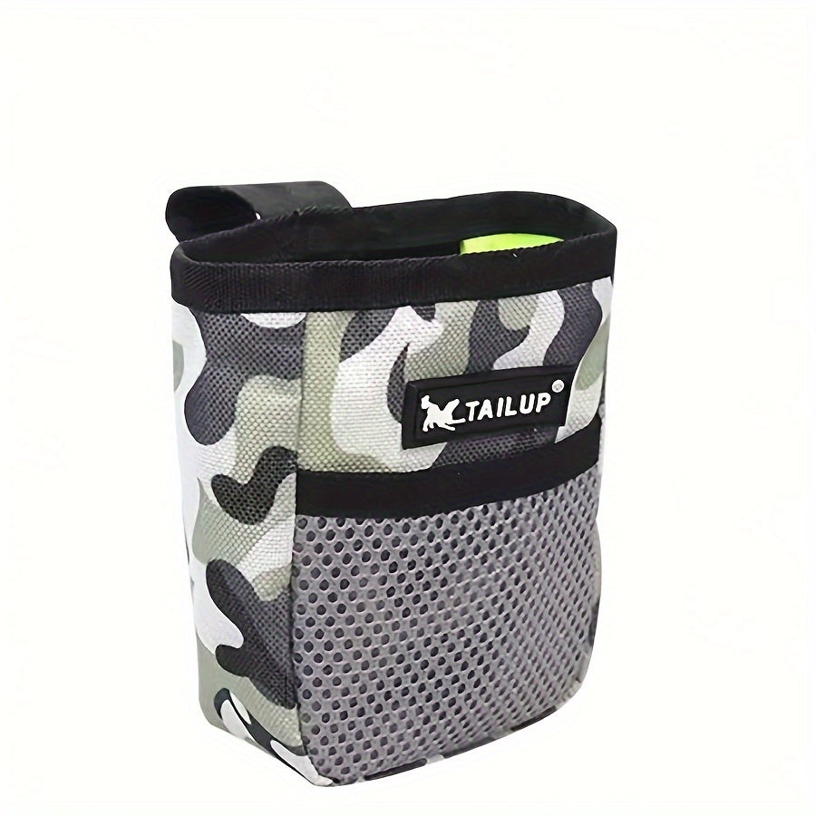 Dog Training Treat Pouch with Secure Closure – Portable Waist Pack Snack Reward Bag for Obedience & Agility Training, Puppy Feeding On-the-Go, Durable Polyester, Black or Red