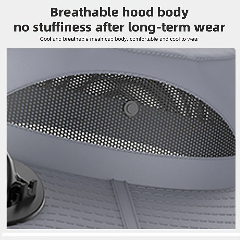 Men's Wide Brim Sun Hat with 2 Built-In Fans – Breathable UV Protection Fishing Hat for Outdoor Camping Hiking Beach Summer