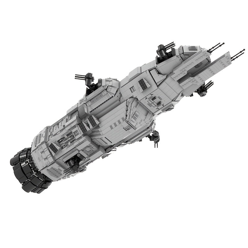 5351 Pieces Sci-Fi Spaceship Building Set with Rotating Turrets & Display Stand – 35 Inch Large MOC Model Kit for Space Room Decor, Adults Teens, Birthday Christmas Gift