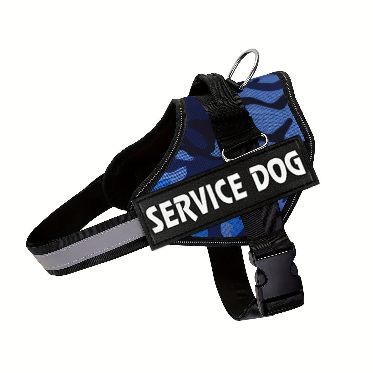 No Pull Dog Harness Vest - Reflective Breathable Adjustable Pet Halter with Nylon Handle for Easy Control, No Choke No Tug Design for Small Medium & Large Dogs, Easy On & Off Dog Walking Harness
