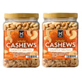 Lightly Salted Whole Cashews 33oz Dry Roasted Snack Jar Healthy Nuts for Hiking Office Road Trip