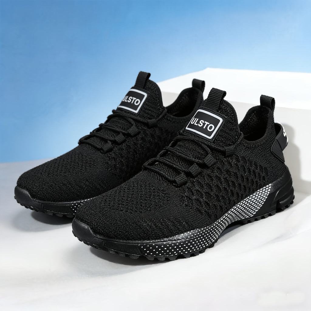 Men's Thick-Soled Non-Slip Sneakers – Lightweight Lace-Up Casual Walking Shoes for Hiking, Outdoor & Daily Wear, Comfortable Low-Top Athletic Sneakers for Men, Spring Autumn Trail Running Shoes