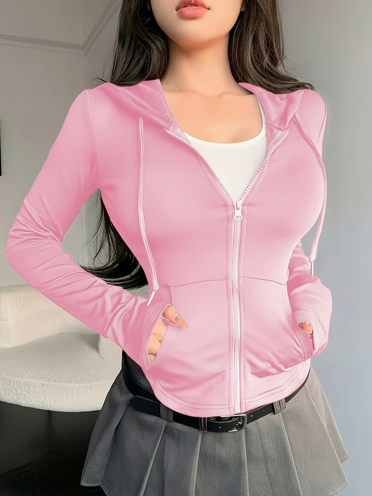 Women's Lightweight Hoodie Casual Solid Color Hooded Sweatshirt Spring Summer Knit Fabric Pullover XS S M L XL XXL Multiple Colors