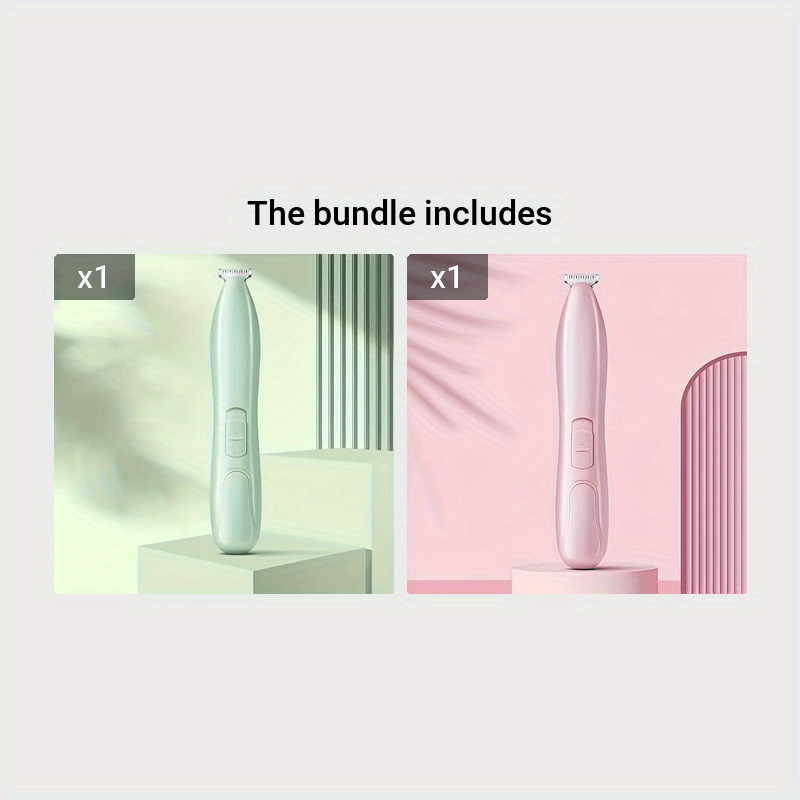 Electric Pet Grooming Clipper for Cats & Dogs - Quiet Paw Hair Trimmer, Professional Cat Grooming Clipper for Paw Pad Trimming, Face & Body Hair Cutting, Safe & Easy Home Grooming Tool