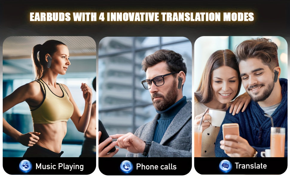 PEIKO PK-10 AI Language Translator Earphone – Real-Time Voice Translation in 136 Languages Online & 11 Languages Offline, Single Earbud with Music & Call Support, Travel Translator Device