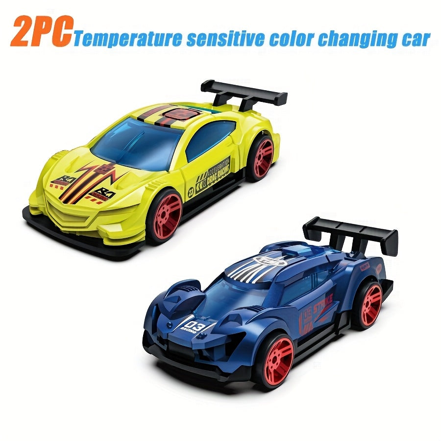 Color-Changing Alloy Toy Cars – Thermal Temperature Sensing Magic Die-Cast Vehicles – Hot & Cold Color Change Bath Toys for Kids – 2, 3 or 6 Pack – Party Favor & Goodie Bag Filler Gift for Boys