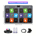 Dance Mat for Adults & Kids – Double User Dance Pad for TV, Plug & Play Electronic Dancing Mat with Smart Camera, Exercise Dance Game for Family Fun, Birthday & Christmas Gift Idea