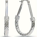 S925 Sterling Silver Hoop Earrings Italian Classic Design Elegant Luxury Daily Wear Engagement Wedding Gift for Wife Girlfriend