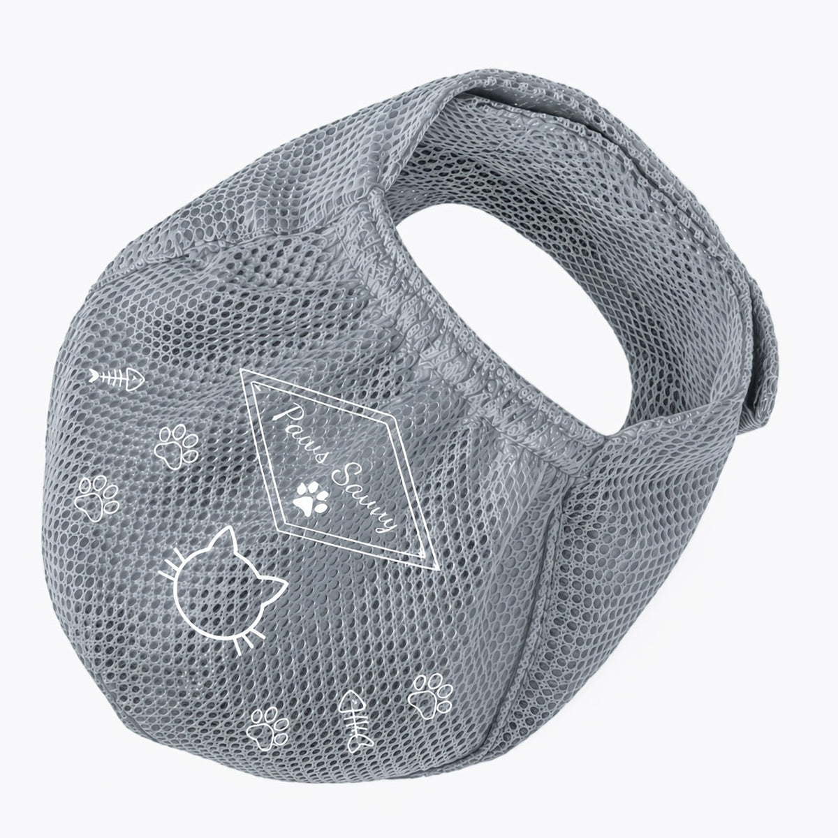 Cat Muzzle for Grooming - Adjustable Breathable Anti-Bite Cat Grooming Mask with Mesh Design, Comfortable Pet Care Hood for Nail Trimming, Bathing, Vet Visits & Cleaning, Christmas Holiday Print Gift
