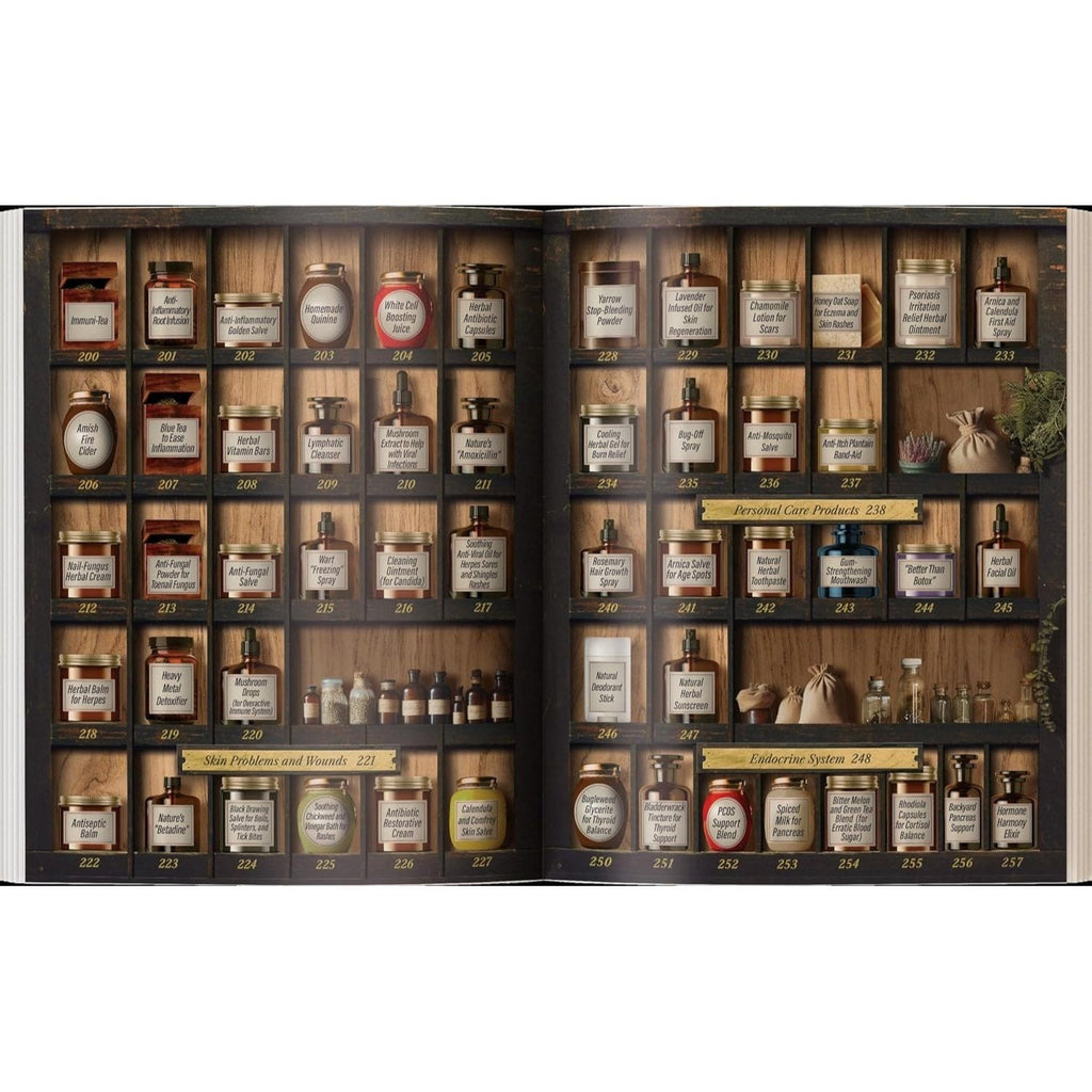 The Forgotten Home Apothecary - 250 Powerful Natural Remedies at Your Fingertips by Dr. Nicole Apelian, 288 Full-Color Pages with Step-by-Step Instructions, Photos & Dosages for Herbal Home Healing