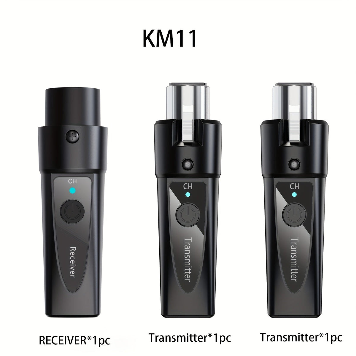 XLR Wireless Microphone System 2.4GHz – Rechargeable Plug & Play Wireless Mic Adapter with 30M Range, Low Latency, USB-C Charging for Dynamic Mics, Live Broadcasting & Guitar Audio