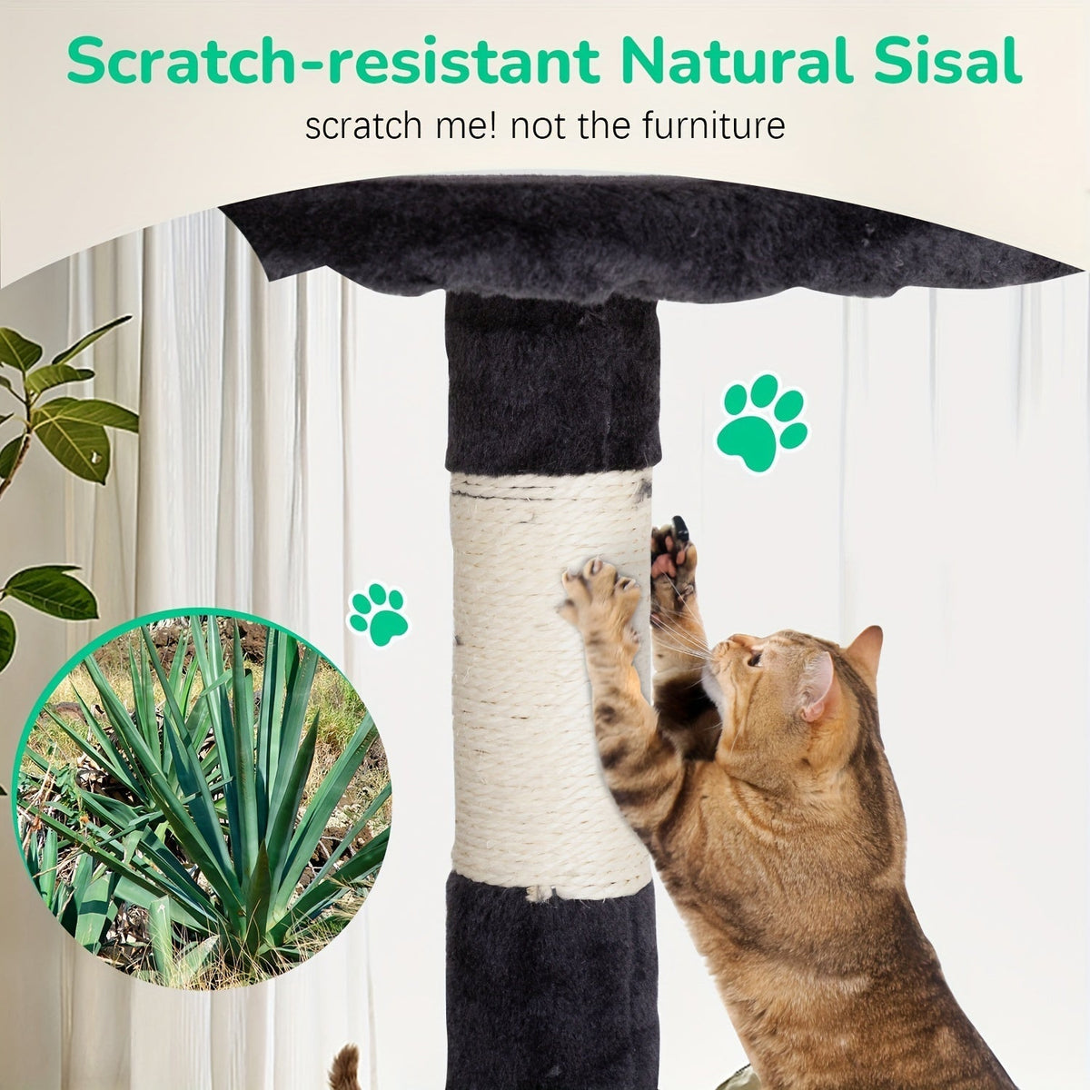 54 Inch Cat Tree Tower for Indoor Cats – Multi-Level Activity Center with Scratching Posts, Condo House & Toys for Kittens & Adult Cats, Dark Gray