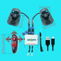 U2 Brushless Underwater Thruster Kit 12-16V, 3.4kg (7lbs) Thrust with 45A Bi-Directional ESC & Remote Control – 500KV Motor for ROV, Fishing Boat, Kayak, Electric Boat Propulsion System (2 Thrusters Set)