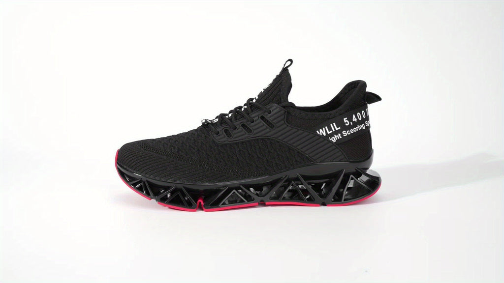 Men's Lightweight Breathable Running Shoes Non-Slip TPU Sole EVA Cushion Lace-Up Low Top Sneakers 3 Colors Sizes US 7.5-13 All-Season Wear-Resistant Training Casual Athletic Shoes