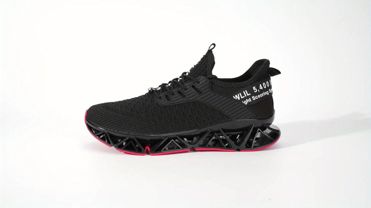 Men's Lightweight Breathable Running Shoes Non-Slip TPU Sole EVA Cushion Lace-Up Low Top Sneakers 3 Colors Sizes US 7.5-13 All-Season Wear-Resistant Training Casual Athletic Shoes