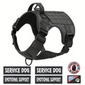 Tactical Dog Chest Harness – Military-Style No-Pull Pet Vest with Control Handle, Adjustable Secure Fit for Active Dogs, Solid Pattern, Sizes S to XL, Ideal for Training Hiking Walking