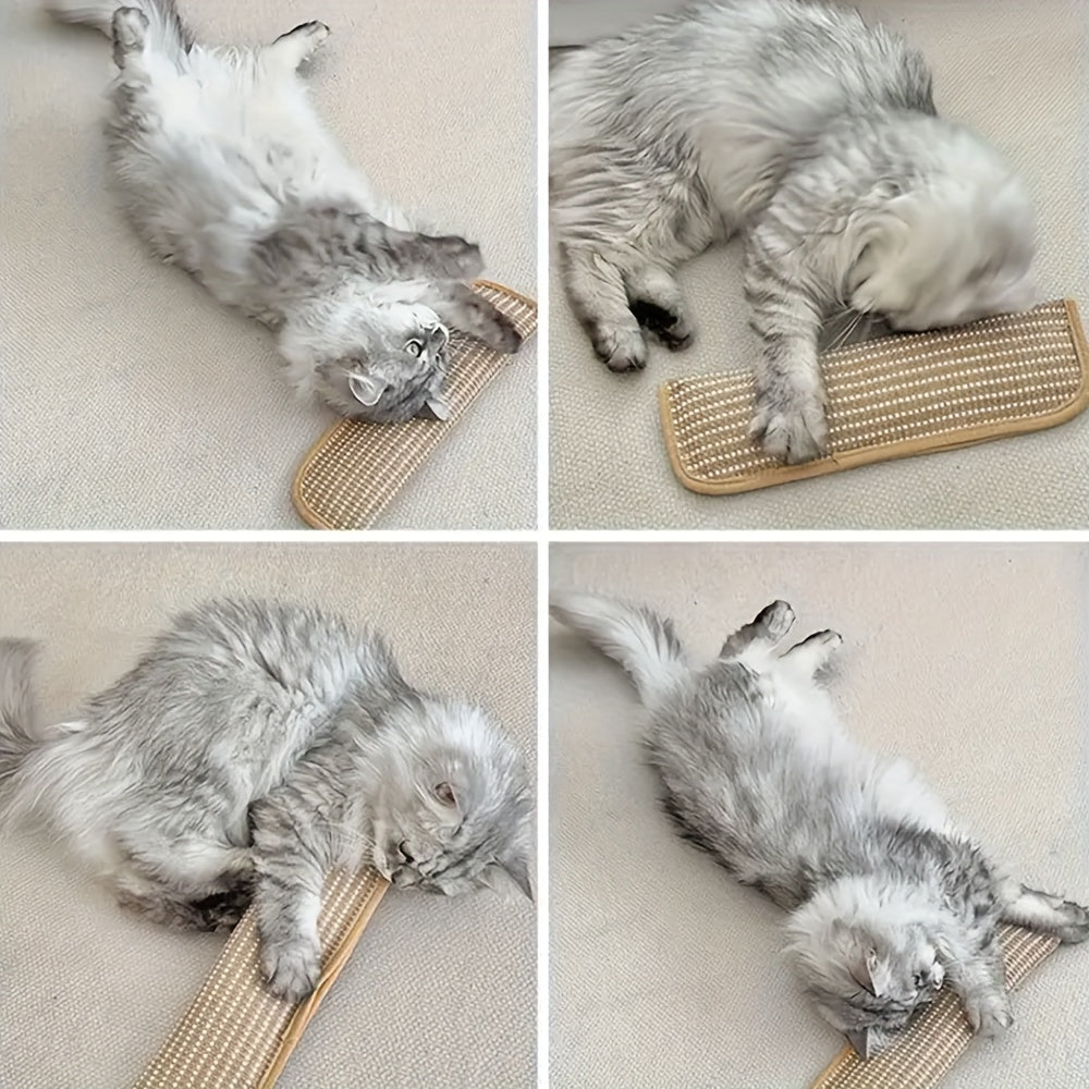 Cat Paw Pillow Toy & Scratching Pad - Large Plush Interactive Cat Toy for Solo Play Cuddling Kneading Stress Relief Indoor Cat Entertainment Soothing Gift for Cat Lovers