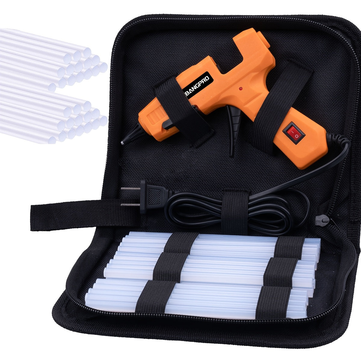 30W Hot Melt Glue Gun Kit with 30 Glue Sticks 7x150mm – Fast Heating Electric Glue Gun for School Arts Crafts DIY Projects and Quick Home Repairs – Multiple Color Options