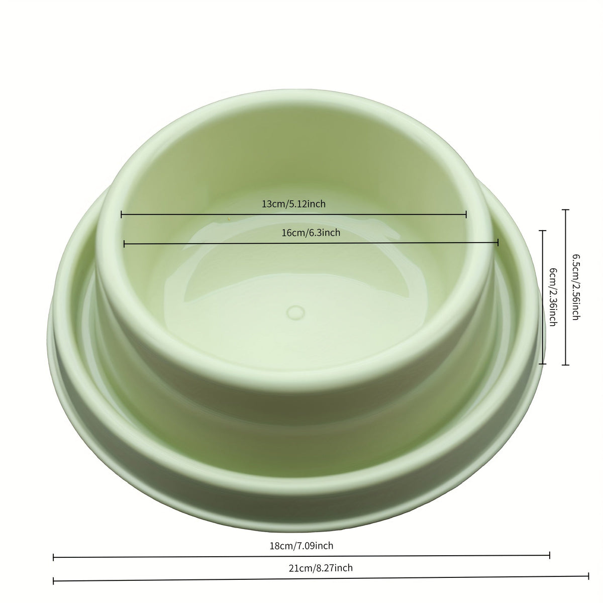 Ant-Proof Elevated Pet Bowl Set 2pcs – Non-Slip Spill-Resistant Plastic Feeding Dish for Small & Medium Dogs and Cats, Anti-Tip Stable Base, Easy Clean Indoor Outdoor Travel Feeder, Random Colors