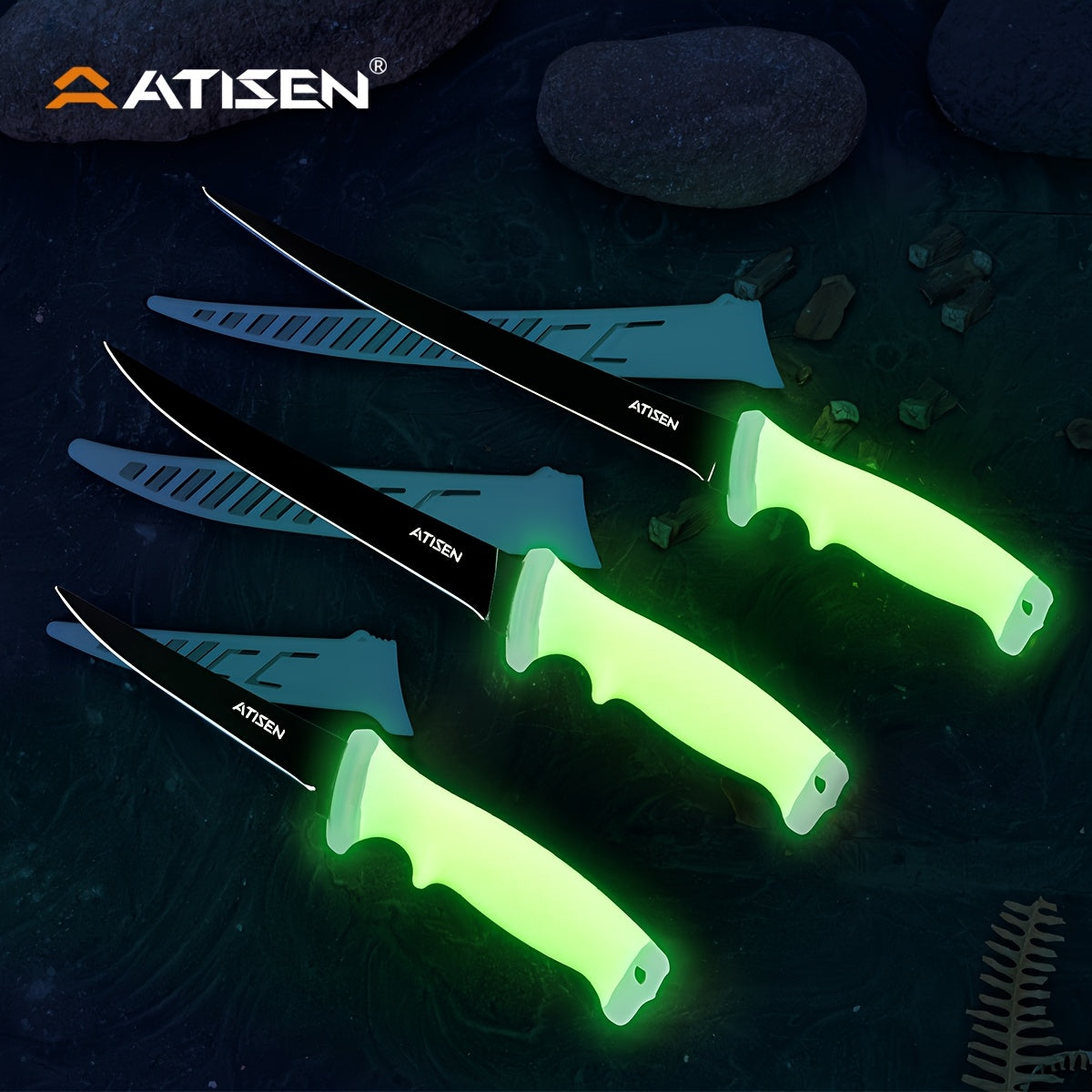 Professional Fishing Knife Set 10/16PCS Fillet & Boning Knife with Road Runner Pliers Fish Lip Gripper Knife Sharpener Retractable S-Buckle Harness, Dishwasher Safe V-Grind Blade - Gift for Fishermen