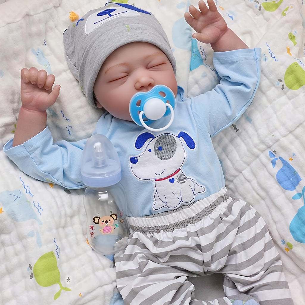 Reborn Doll Feeding Accessories Set with Diaper Bottle & Pacifier, Lifelike Baby Doll Care Toy Kit for Girls, Compatible with Reborn Dolls & Baby Dolls, Best Birthday Holiday Gift for Kids