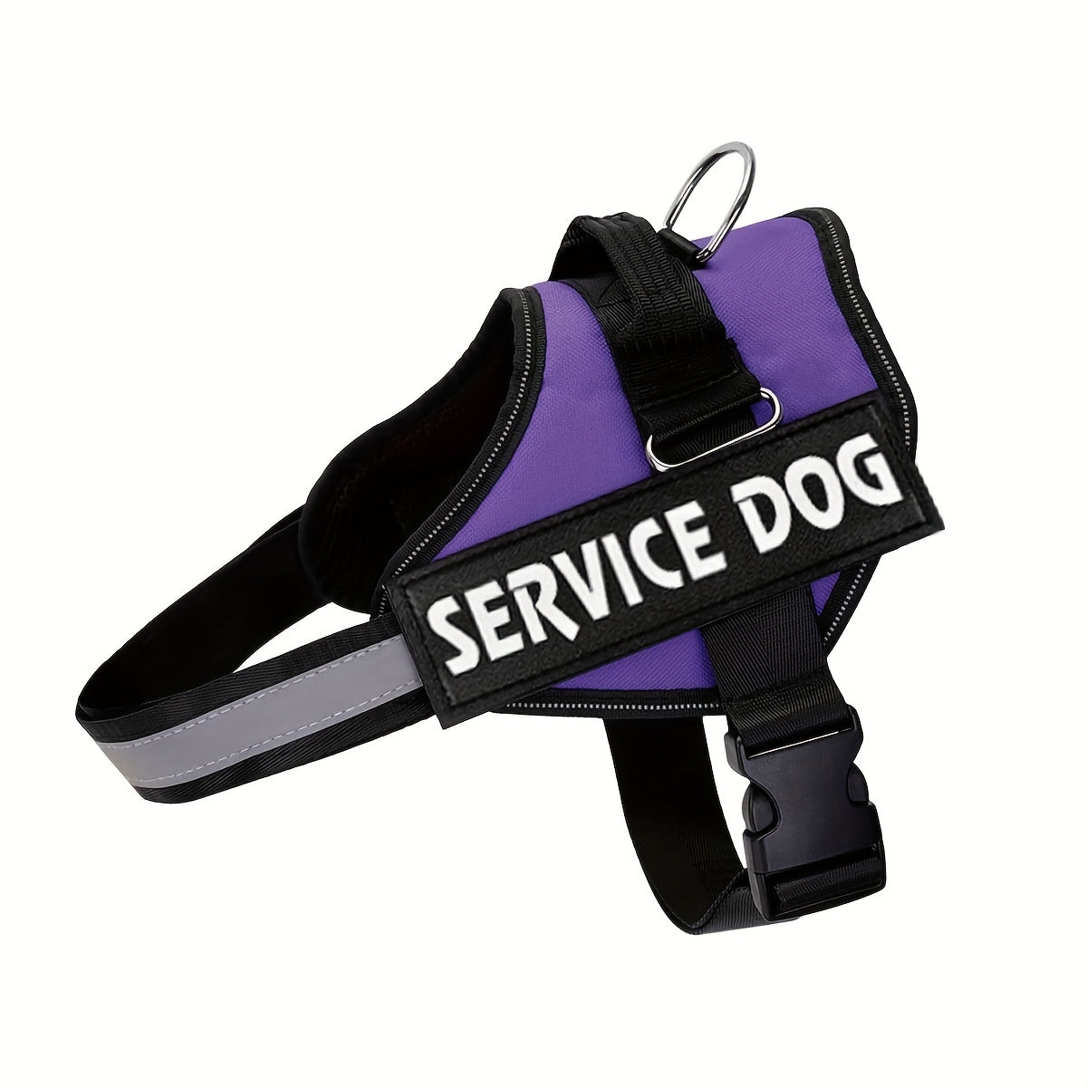 No Pull Dog Harness Vest - Reflective Breathable Adjustable Pet Halter with Nylon Handle for Easy Control, No Choke No Tug Design for Small Medium & Large Dogs, Easy On & Off Dog Walking Harness