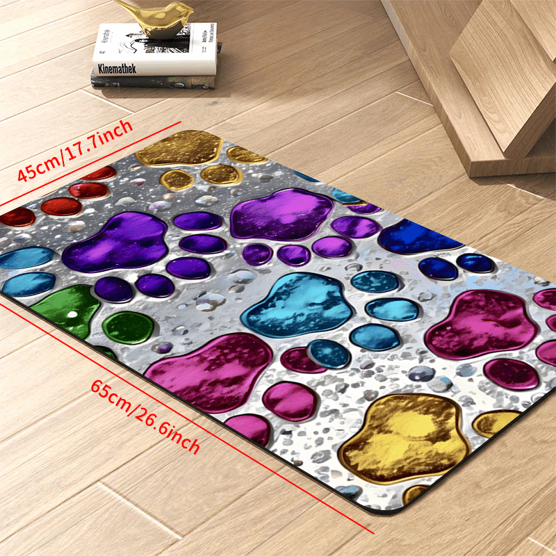 Waterproof Pet Feeding Mat for Dogs & Cats – Non-Slip Spill-Proof Food Mat, Quick-Dry Absorbent Floor Protector for Hardwood & Carpet, Heavy-Duty Polyester Mat for Messy Eaters & Large Breeds