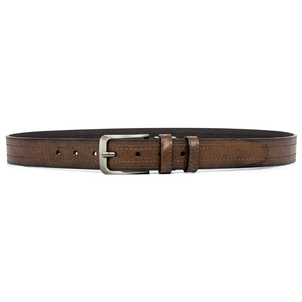 2-Pack Men's Genuine Cowhide Leather Belt with Gift Box – Adjustable Pin Buckle Classic Vintage Jeans Belt for Men, Sizes 30"-52"