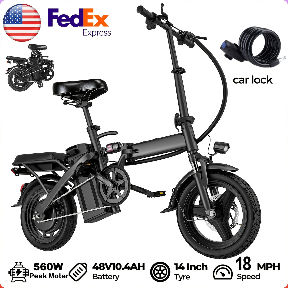 Urban Commuter Electric Scooter & Folding E-Bike 560W Peak Motor 48V Up to 35 Miles Range 330lbs Capacity – 15 to 24.5MPH City Commute E-Scooter for Adults
