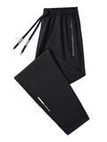 Men's Sweatpants Joggers with Drawstring & Pockets, Regular Fit Cuffed Athletic Track Pants in 95% Polyester for Running Training Spring Fall Daily Wear – Comfortable Sports Trousers for Men