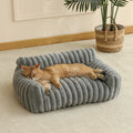 Cat Sofa Bed - Soft Comfortable Breathable Cat House for Large Medium Small Cats, Cute Plush Sleeping Basket Suitable for All Seasons, Indoor Cat Lounger & Cozy Rest Nest