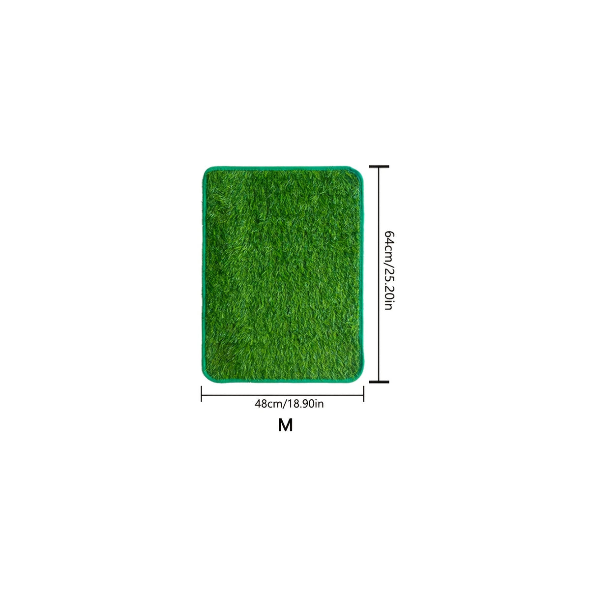 Dog Potty Training Grass Pad – Simulated Artificial Turf Dog Toilet Mat for Indoor & Outdoor Use, Non-Slip Easy-Clean Pet Lawn Poop Tray for Small Medium Large Dogs, Apartment Balcony Backyard