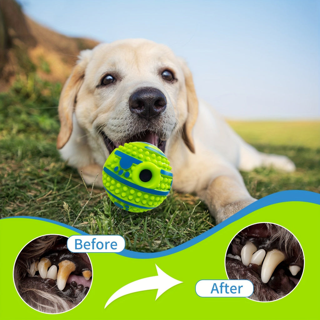 Interactive Dog IQ Training Ball Toy with Voice - Pet Puzzle Ball for Mental Stimulation, Slow Feeder Intelligence Toy for Small Medium Large Dogs, Boredom Buster Enrichment Activity Ball