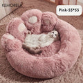 Bear Paw Plush Pet Bed with Non-Slip Bottom - Soft Cozy Cat & Dog Bed for Small Pets, Cute Animal-Themed Design, Warm Polyester Fill, Perfect Indoor Pet Sleeping Mat & Home Decor