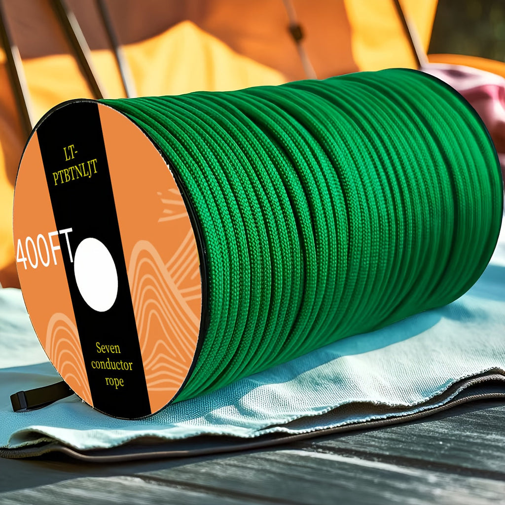 7-Core Paracord Tent Rope Multi-Purpose Outdoor Rope – Nylon Camping Rope for Tent Tie-Down Hanging Bracelet Keychain Backpack, 30M 50M 100M Vivid Colors Sturdy Structure