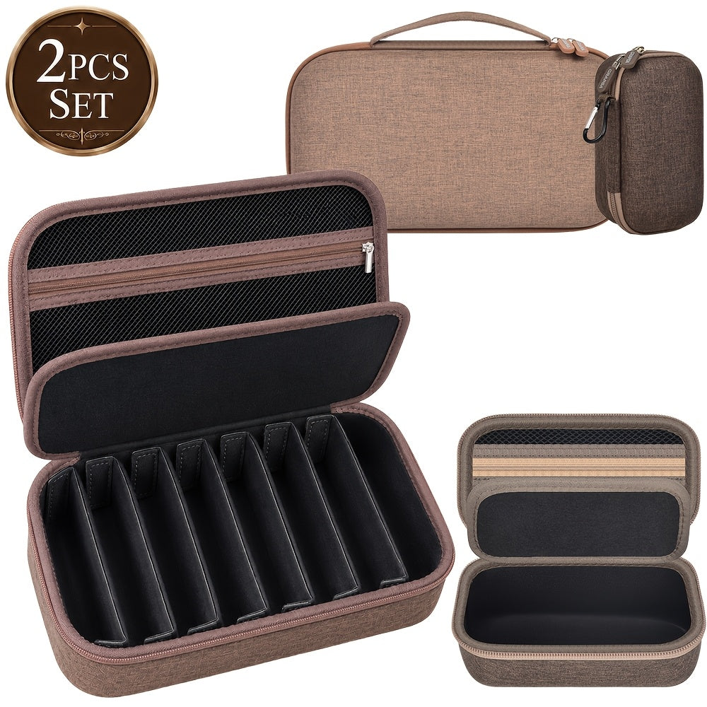 Travel Sunglasses Organizer Case for Multiple Pairs – Multi-Slot Eyeglasses Storage Holder Bag for Men & Women, Portable Hard Shell Sunglasses Box for Home & Travel, 2 to 10 Slots Available