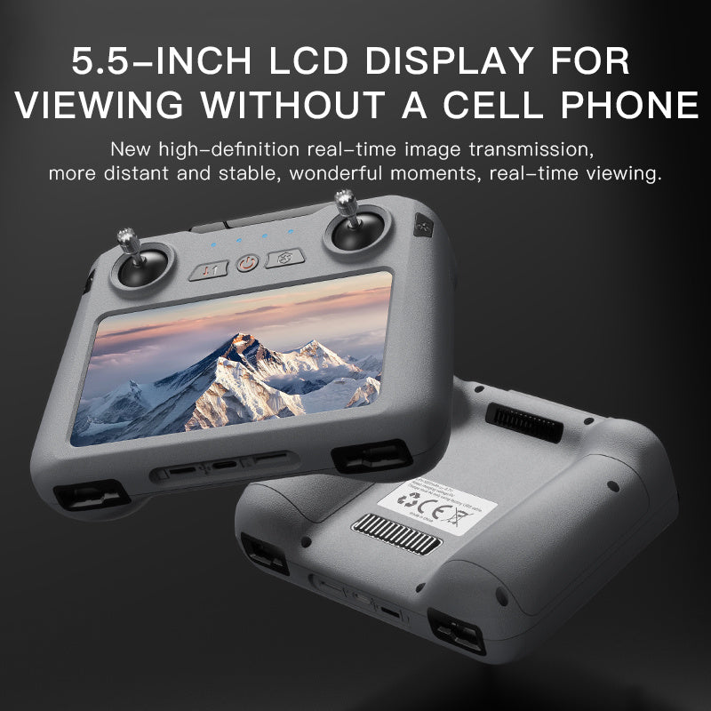 Professional GPS 4K Camera Drone with 360° Obstacle Avoidance, 3-Axis Gimbal Optical Zoom, 10KM Long Range, Night Shot, Foldable Quadcopter with One-Key Return - Aerial Photography Drone with 2 Batteries