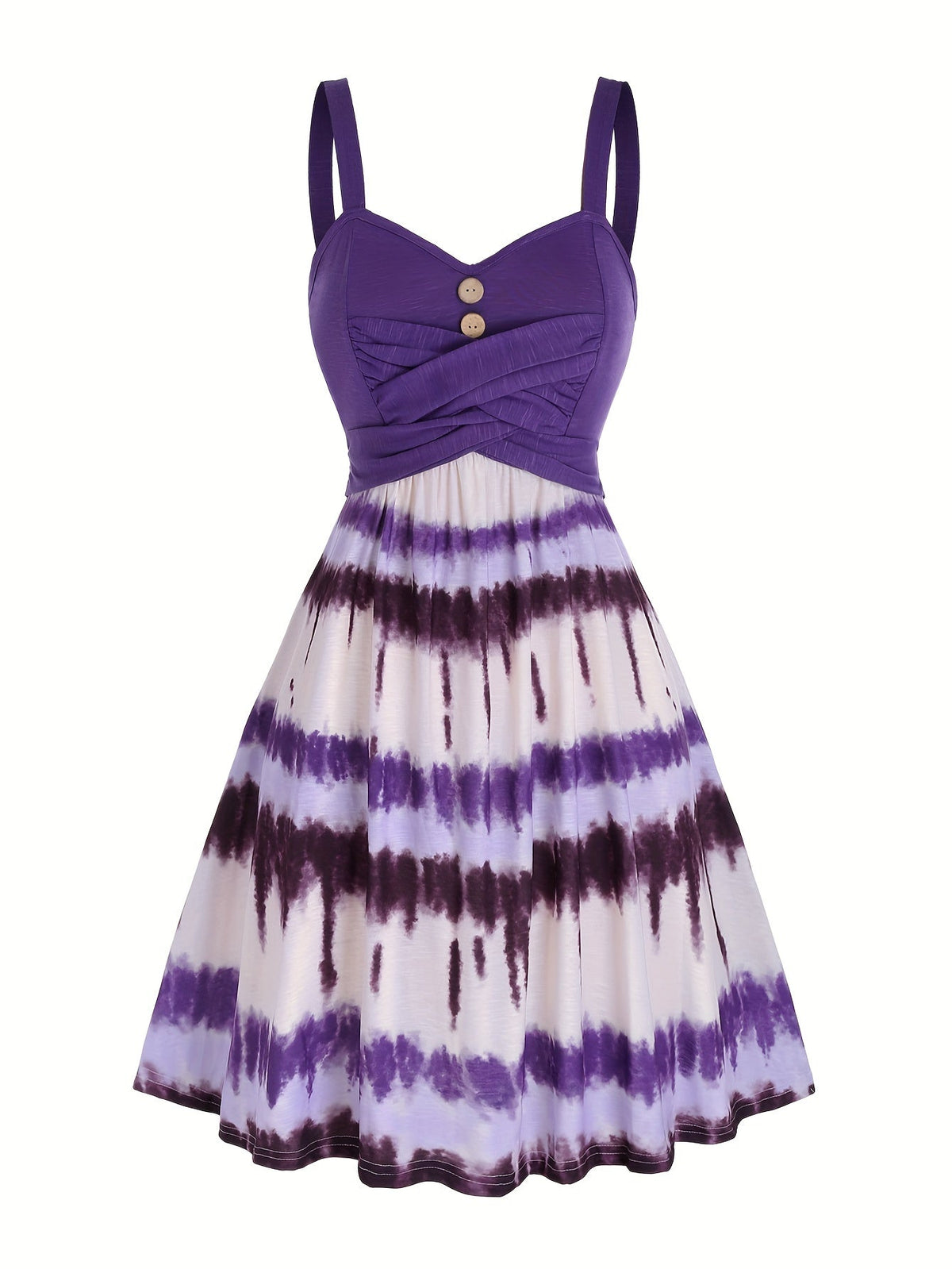 Tie Dye Print Dress Women Sleeveless Backless V-Neck Summer Casual Sundress Boho Colorful Mini Dress S-XXL Multiple Colors