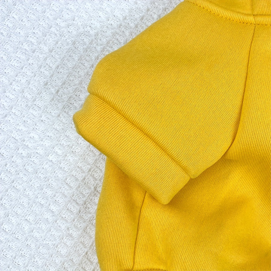 Color Block Small Dog Hoodie – 4-Legged Sweatshirt Machine Washable Polyester Winter Pullover for Small Dogs, XS to XXL, Casual Cozy Pet Sweatshirt in Pink Red Ginger for Cold Weather Outings