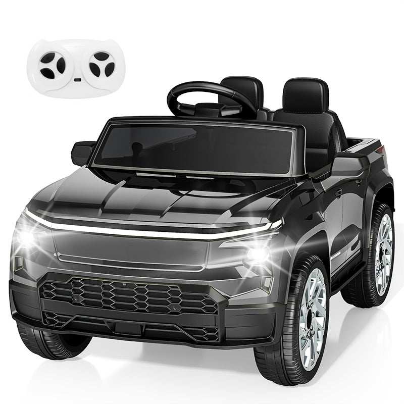 24V Remote Control Electric Ride-On Car for Kids with Soft Start, LED Lights, Music, Seat Belt & Parental Remote – White Black Blue Pink – Perfect Birthday Holiday Gift for Boys & Girls Ages 3-8