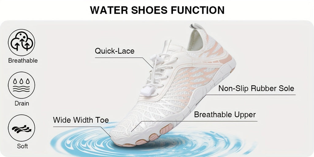 Barefoot Hiking Shoes for Women Wide Toe Box Non-Slip Trail Running Sneakers – Healthy Minimalist Footwear, Sizes US 6-11, White Black Pink