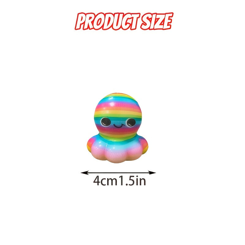 Cute Octopus Squishy Toys Soft Slow Rising Fidget Sensory Squeeze Stress Relief Balls for Kids Adults Classroom Prizes Party Favors Birthday Gifts Holiday Stocking Stuffers Random Colors 10 20 30 Pack