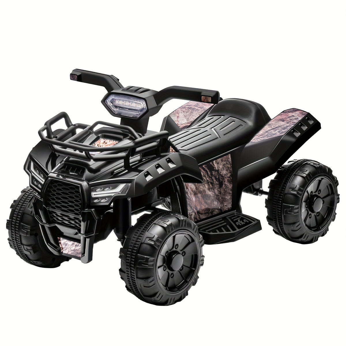 6V Kids Ride On Toy 4-Wheeler Quad ATV for Toddlers 18-36 Months – Electric Ride On Car with 1.2 MPH Speed, Treaded Tires, Rubber Handles & Push-Button Start – Pink, Black, Green, Red – Best Gift for Boys & Girls
